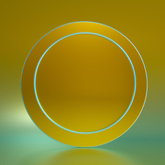 Elegant minimal background. 3d illustration, 3d rendering.