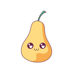 Kawaii pear cartoon vector design