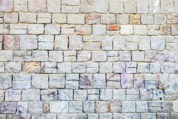 Stone texture background. Wall outdoors.