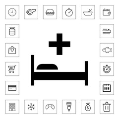 Hospital icon illustration isolated vector sign symbol