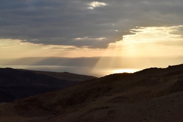 Obraz premium sunset in mountains