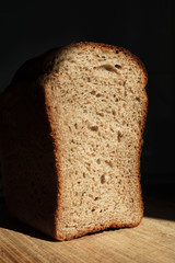 Sliced rye bread