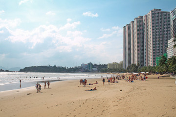 December 3, 2019-Nha Trang, Vietnam. North beach