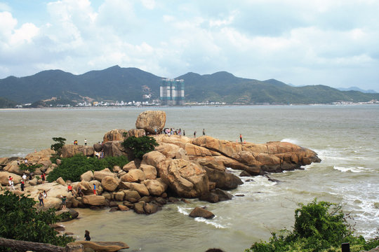 December 3, 2019-Nha Trang, Vietnam. Cape Hong Chong is a popular tourist attraction in Nha Trang in Vietnam