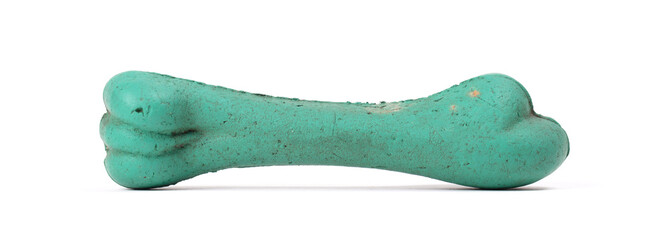 Old bone rubber toy for dogs