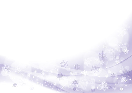 雪と光　冬の背景　紫