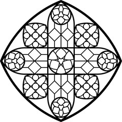 Rose Window, Fig. 1, square 1, square 1
