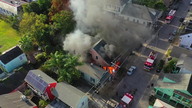 Major house fire in New Orleans, Louisiana