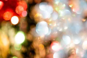 Christmas Bokeh Light Abstract Background