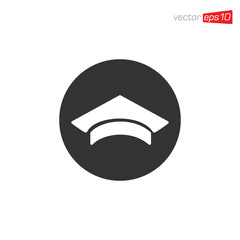 Graduation Cap Icon Design Vector