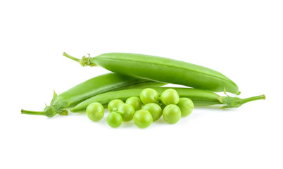 Sweet pea isolated on the white background.