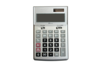 Isolate Gray calculator on white background.