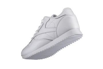 Sport shoes. White sneaker on a white background.