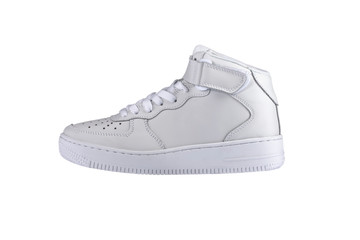 Sport shoes. White sneaker on a white background.