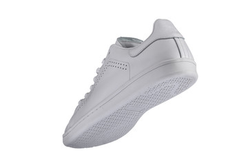 Sport shoes. White sneaker on a white background.