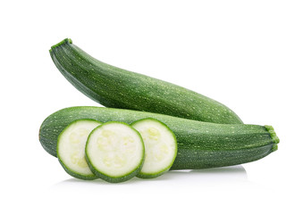 zucchini isolated on white background