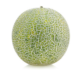 cantaloupe melon isolated on white background