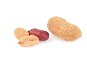 peanuts isolated on white background