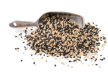 Schwarzer und weißer Sesam