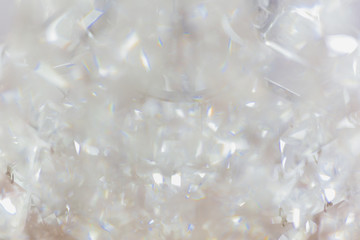 Blurred background texture concept of crystal light chandelier.