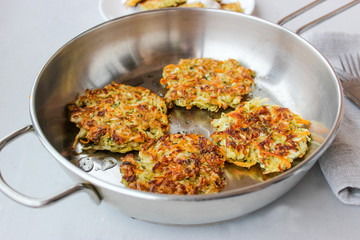 Fried cabbage fritters