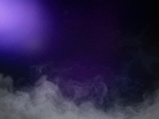Smoke white group on purple background - 310446758