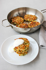 Fried cabbage fritters