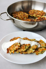 Fried cabbage fritters