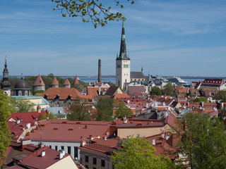 Vue aérienne de la ville de Tallinn - Estonie