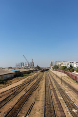 Naklejka premium railway station