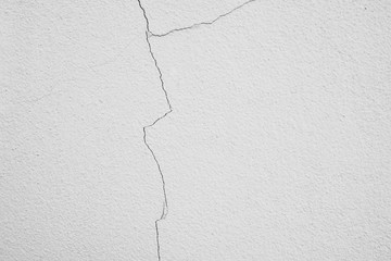 Cement surface crack. Caused by wrong construction, Empty space.