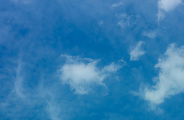 blue sky with beautiful natural white clouds