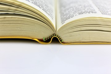 open book isolated on white background