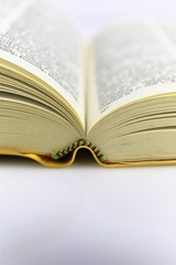 open book with blank pages isolated on white