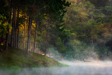 Pang-Ung is a large reservoir located at the top of a high mountain in Mae hong son