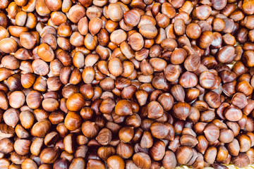 Chestnuts at the street market