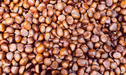 Chestnuts at the street market