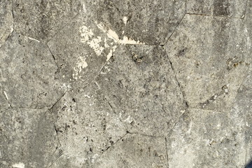 テクスチャー　六角形の石で作られた壁　texture of hexagon stone wall