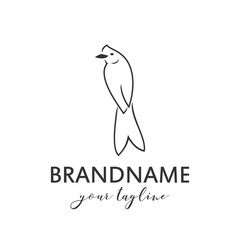 Bird logo vector template, suitable for market shop, business store, aquatic mascot and environment icon. Illustration of graphic flat style
