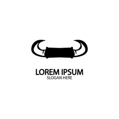 Bull horn logo and symbol template icons app