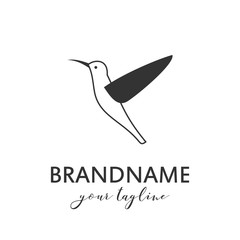 Bird logo vector template, suitable for market shop, business store, aquatic mascot and environment icon. Illustration of graphic flat style