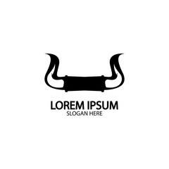 Bull horn logo and symbol template icons app