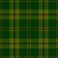 Green and brown tartan plaid. Stylish textile pattern.