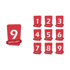 Number of days left countdown vector illustration template, can be use for promotion, sale, landing page, template, ui, web, mobile app, poster, banner, flyer.