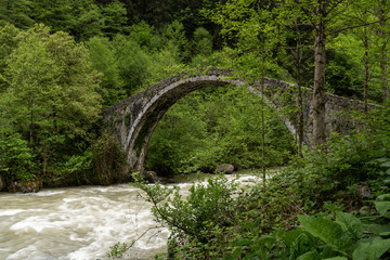 Fototapeta na wymiar Rize Old Ottoman Bridge