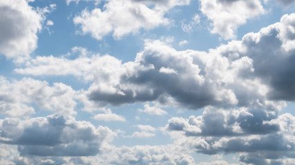 Summer cloudy blue sky. Cloudy background