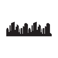 City scape illustration logo design vector template