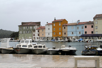 Small Port at Island Cres Croatia