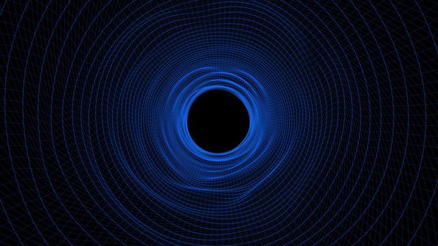 Way Through Space Wormhole, Digital View Tunnel