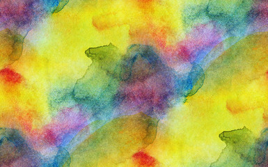 seamless pattern with watercolor spots